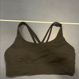 Women's lululemon Black Strappy Sports Bra size 14